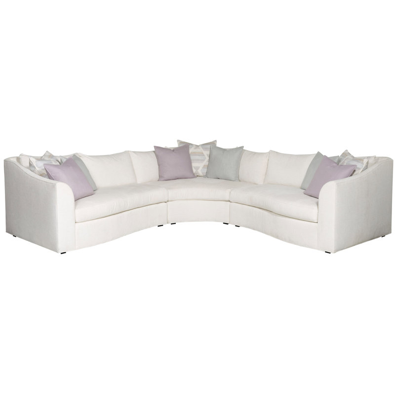 Vanguard Furniture Vanguard 3Piece Evelyn Quarter Turn Sectional Wayfair